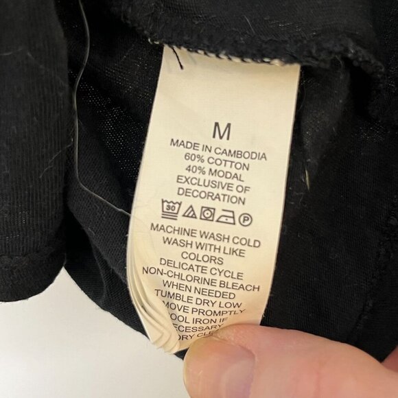 Kate Spade Intimates Light Sleeper Heavy Dreamer Pajama Black White Trim‎ Medium - Picture 5 of 6